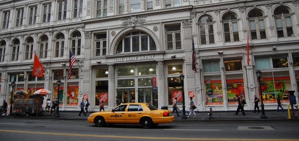 Stern Brothers - the largest department store of the 19th century, now converted into Home Depot